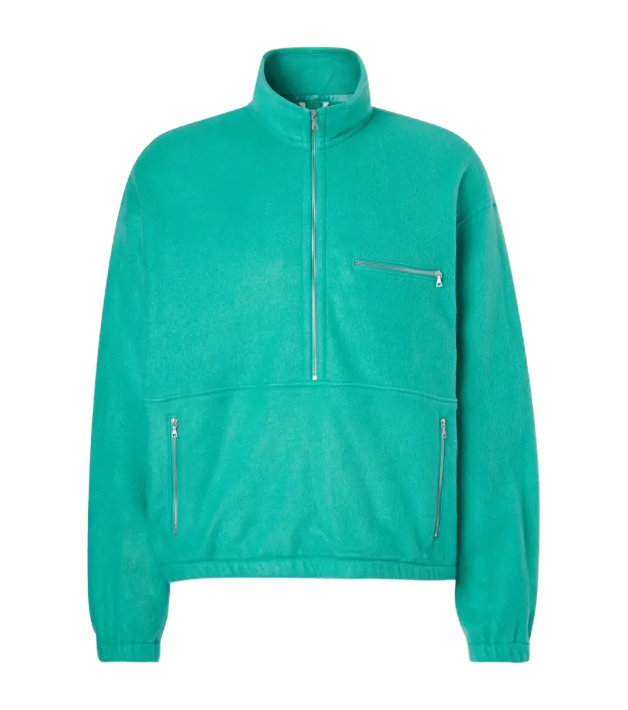 Auralee ilk fleece half-zip sweater | Image 1 Auralee ilk fleece half-zip sweater | Image 1