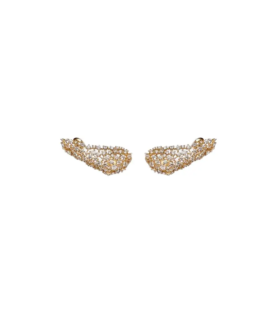 Ananya Scatter 18kt gold earrings with diamonds | Image 1 Ananya Scatter 18kt gold earrings with diamonds | Image 1