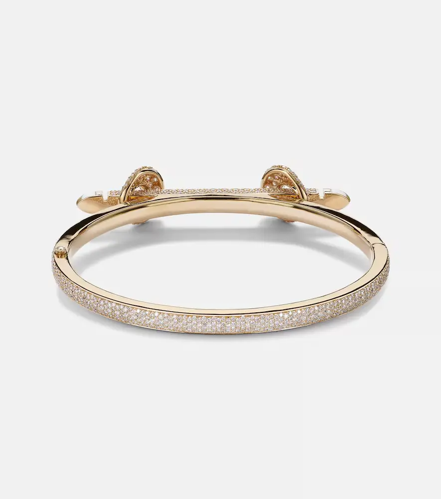 Ananya Chakra Icon 18kt gold bracelet with diamonds and quartz | Thumbnail 2 Ananya Chakra Icon 18kt gold bracelet with diamonds and quartz | Thumbnail 2