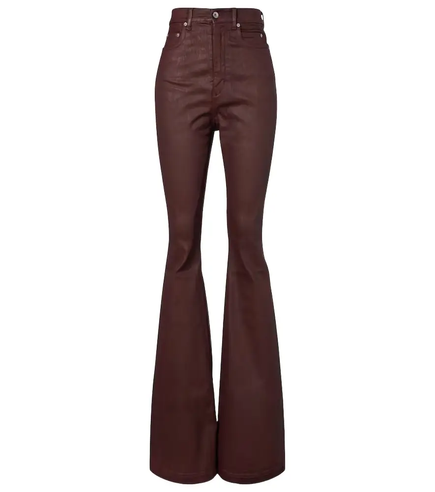 Rick Owens Bolan high-rise bootcut jeans