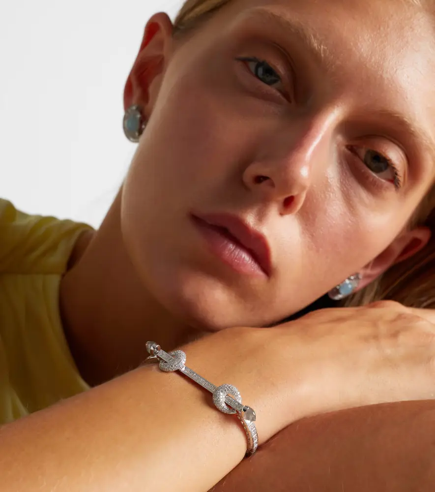 Ananya Chakra 18kt white gold bracelet with diamonds and quartz | Thumbnail 4 Ananya Chakra 18kt white gold bracelet with diamonds and quartz | Thumbnail 4