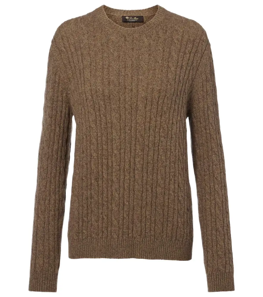 Loro Piana Cable-knit cashmere sweater