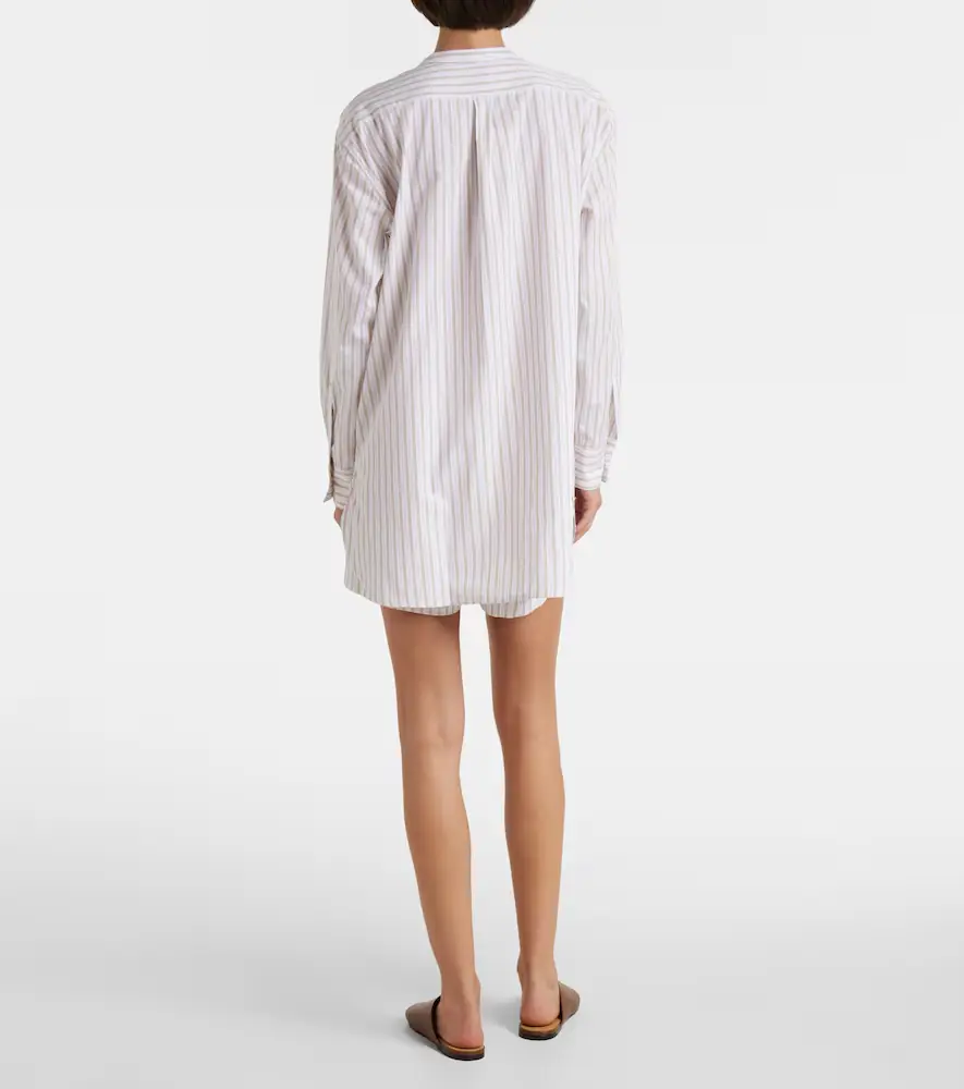 LESET Yoshi striped cotton-blend shirt | Thumbnail 5 LESET Yoshi striped cotton-blend shirt | Thumbnail 5