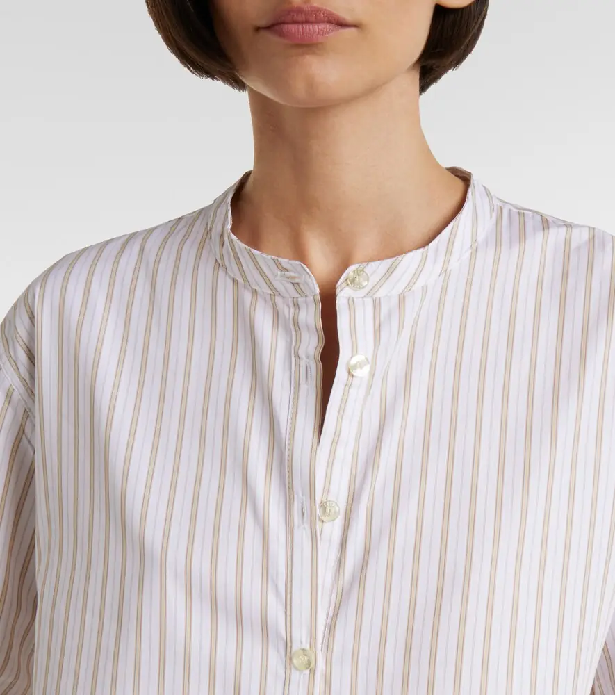 LESET Yoshi striped cotton-blend shirt | Thumbnail 6 LESET Yoshi striped cotton-blend shirt | Thumbnail 6
