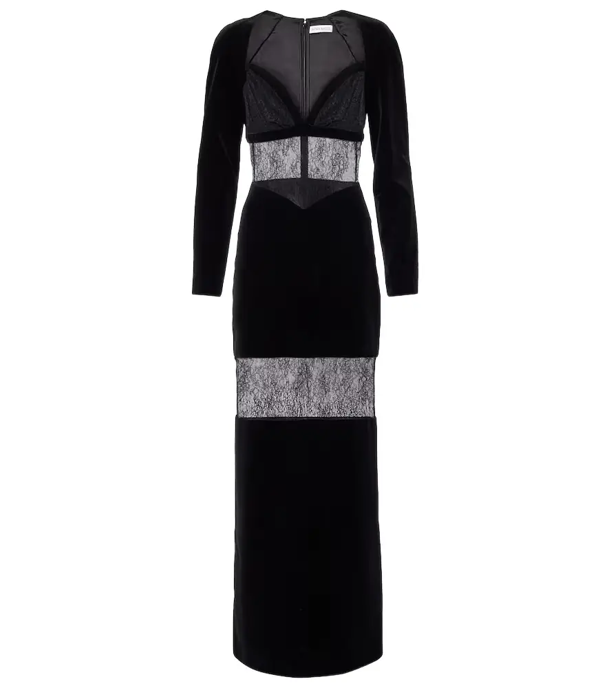 Nina Ricci Velvet and lace gown | Image 1 Nina Ricci Velvet and lace gown | Image 1