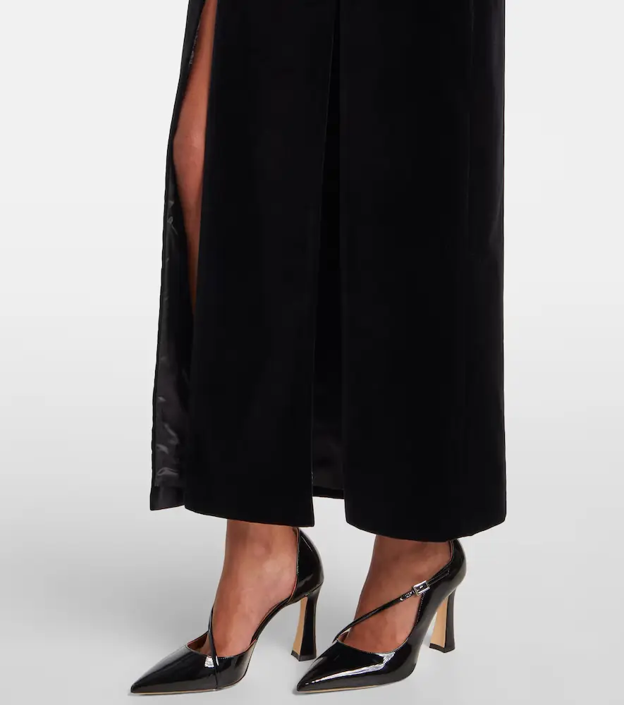 Nina Ricci Cotton velvet maxi skirt | Thumbnail 5