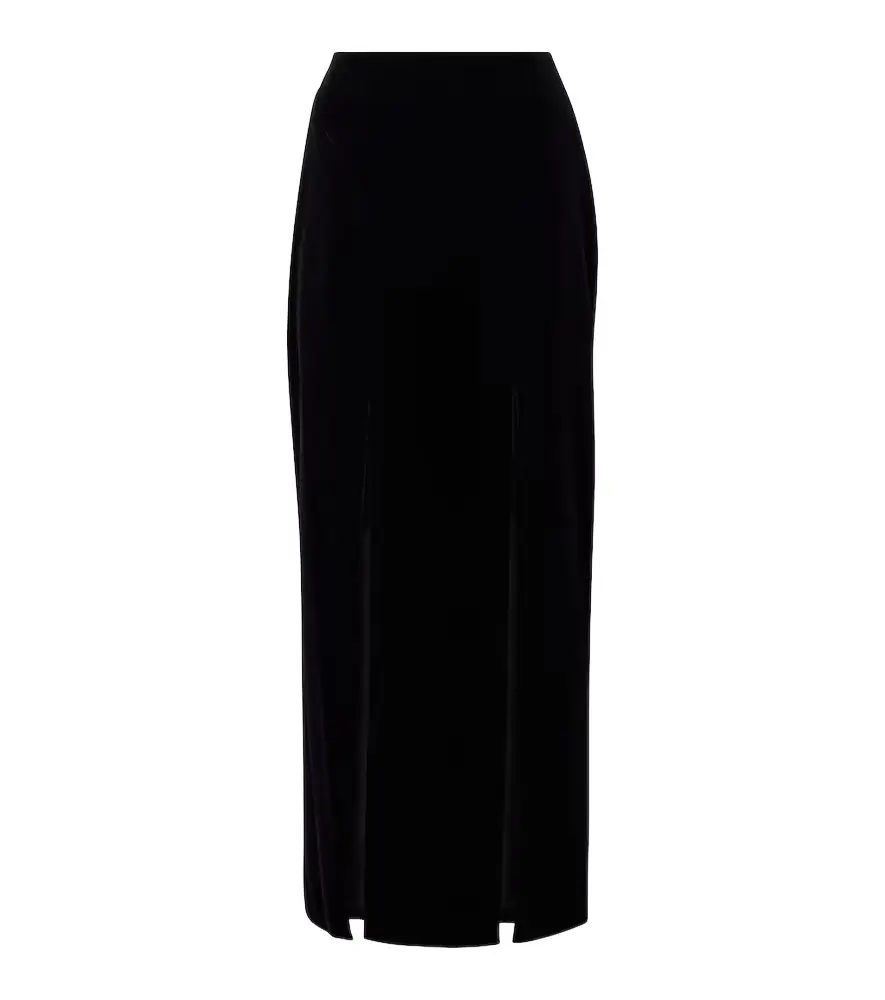 Nina Ricci Cotton velvet maxi skirt | Image 1 Nina Ricci Cotton velvet maxi skirt | Image 1