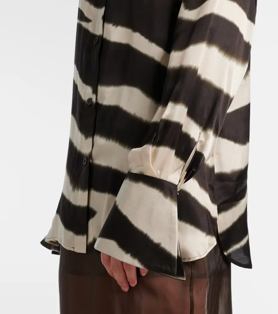 Nina Ricci Printed satin shirt | Thumbnail 6 Nina Ricci Printed satin shirt | Thumbnail 6