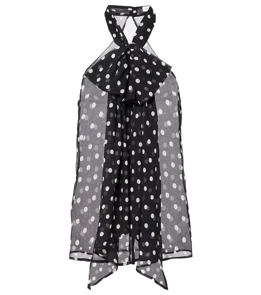 Nina Ricci Polka-dot sheer silk tank top | Image 1 Nina Ricci Polka-dot sheer silk tank top | Image 1
