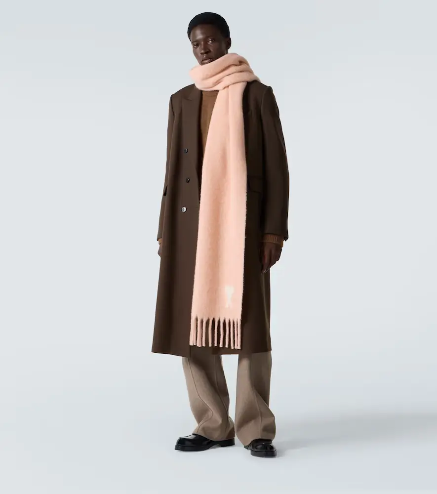 AMI PARIS Ami de Caur alpaca and wool-blend scarf | Thumbnail 2 AMI PARIS Ami de Caur alpaca and wool-blend scarf | Thumbnail 2