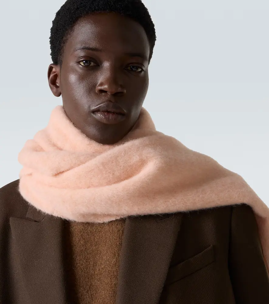 AMI PARIS Ami de Caur alpaca and wool-blend scarf | Thumbnail 3 AMI PARIS Ami de Caur alpaca and wool-blend scarf | Thumbnail 3