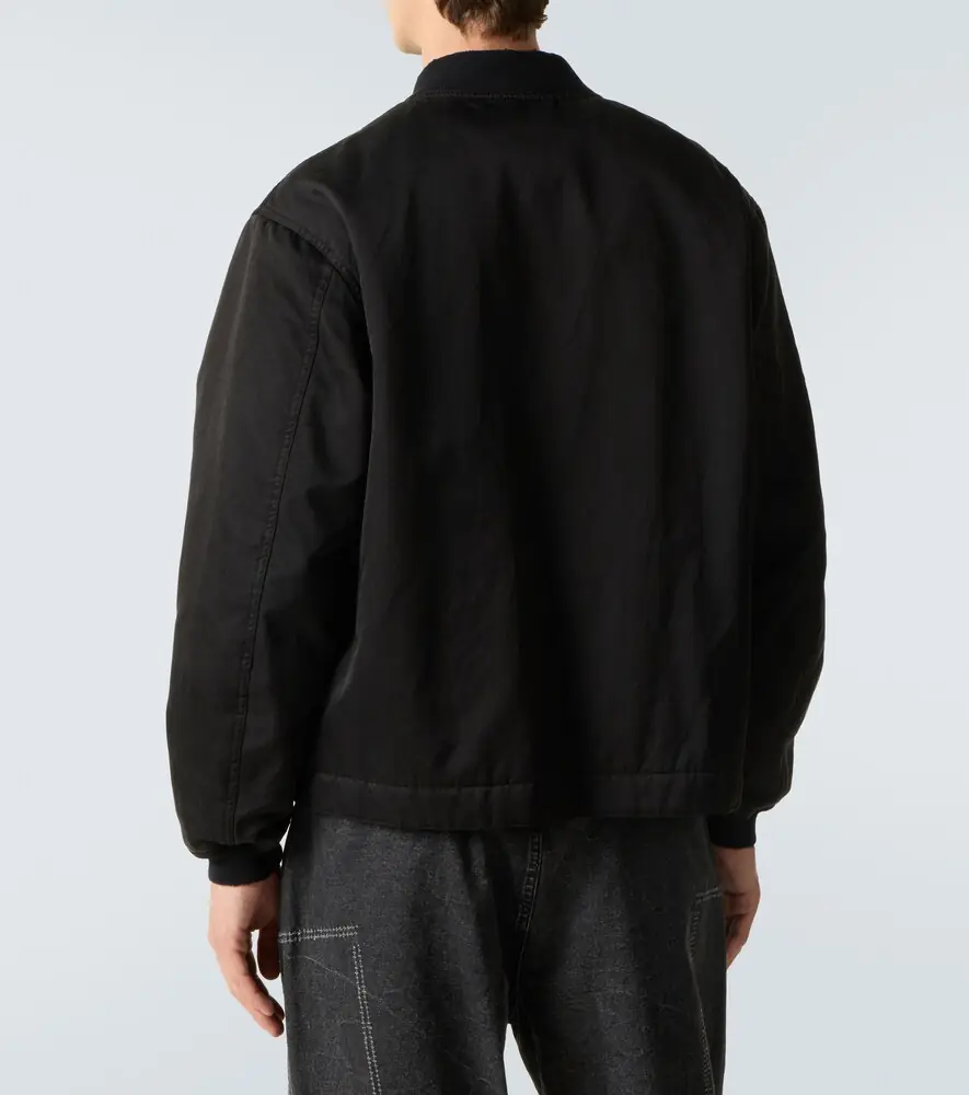 A.PRESSE A. Presse Silk and cotton bomber jacket | Thumbnail 2