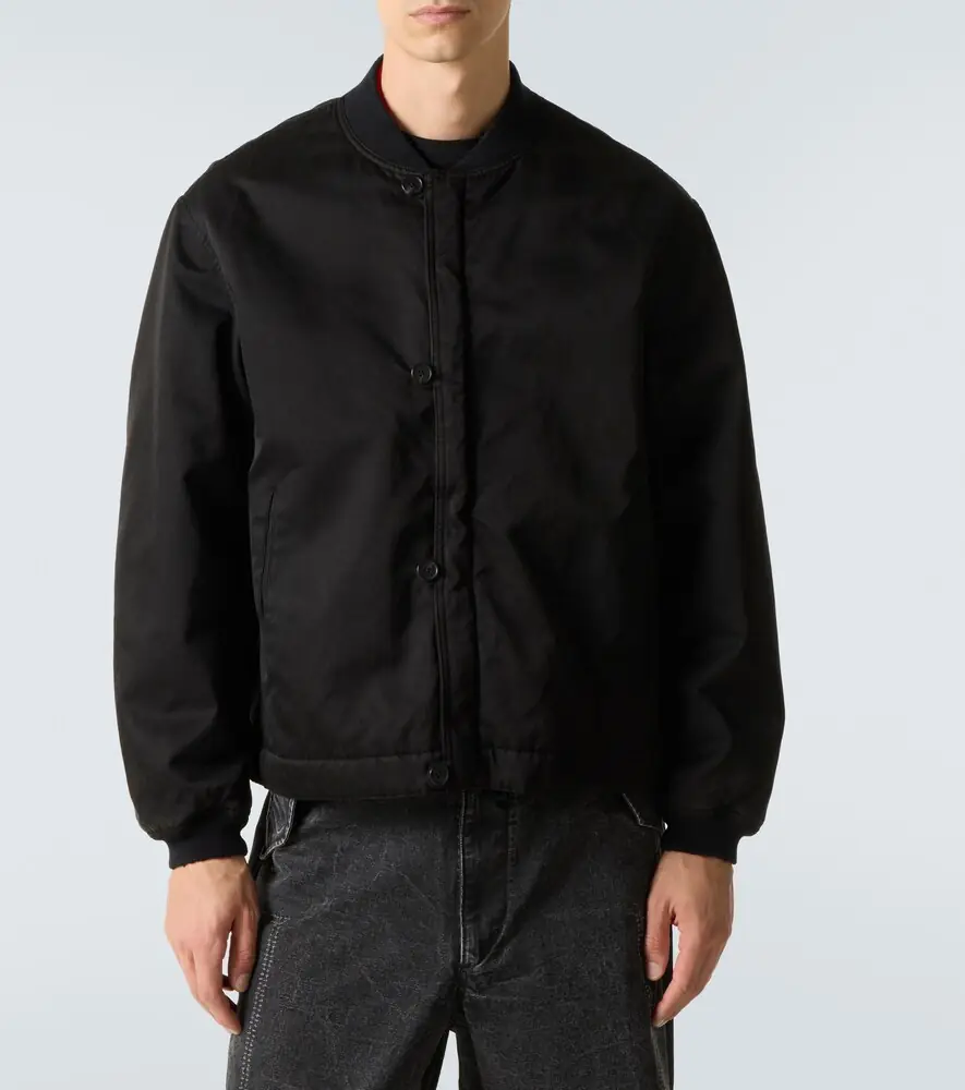 A.PRESSE A. Presse Silk and cotton bomber jacket | Thumbnail 4