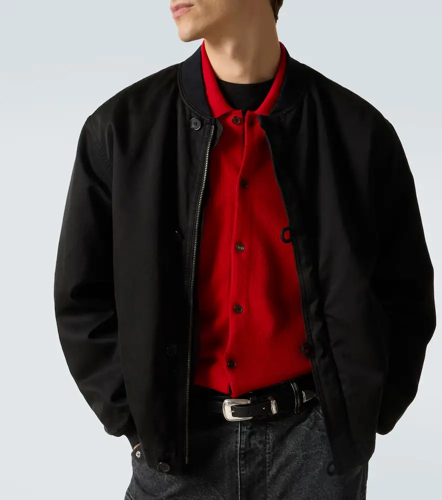 A.PRESSE A. Presse Silk and cotton bomber jacket | Thumbnail 5