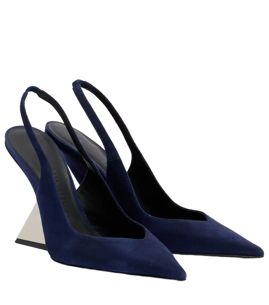 The Attico Cheope 105 suede slingback pumps | Image 1 The Attico Cheope 105 suede slingback pumps | Image 1