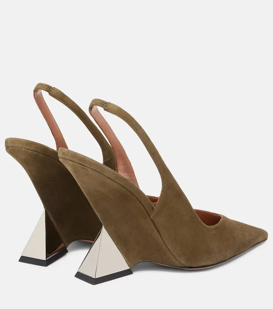 The Attico Cheope 105 suede slingback pumps | Thumbnail 4 The Attico Cheope 105 suede slingback pumps | Thumbnail 4