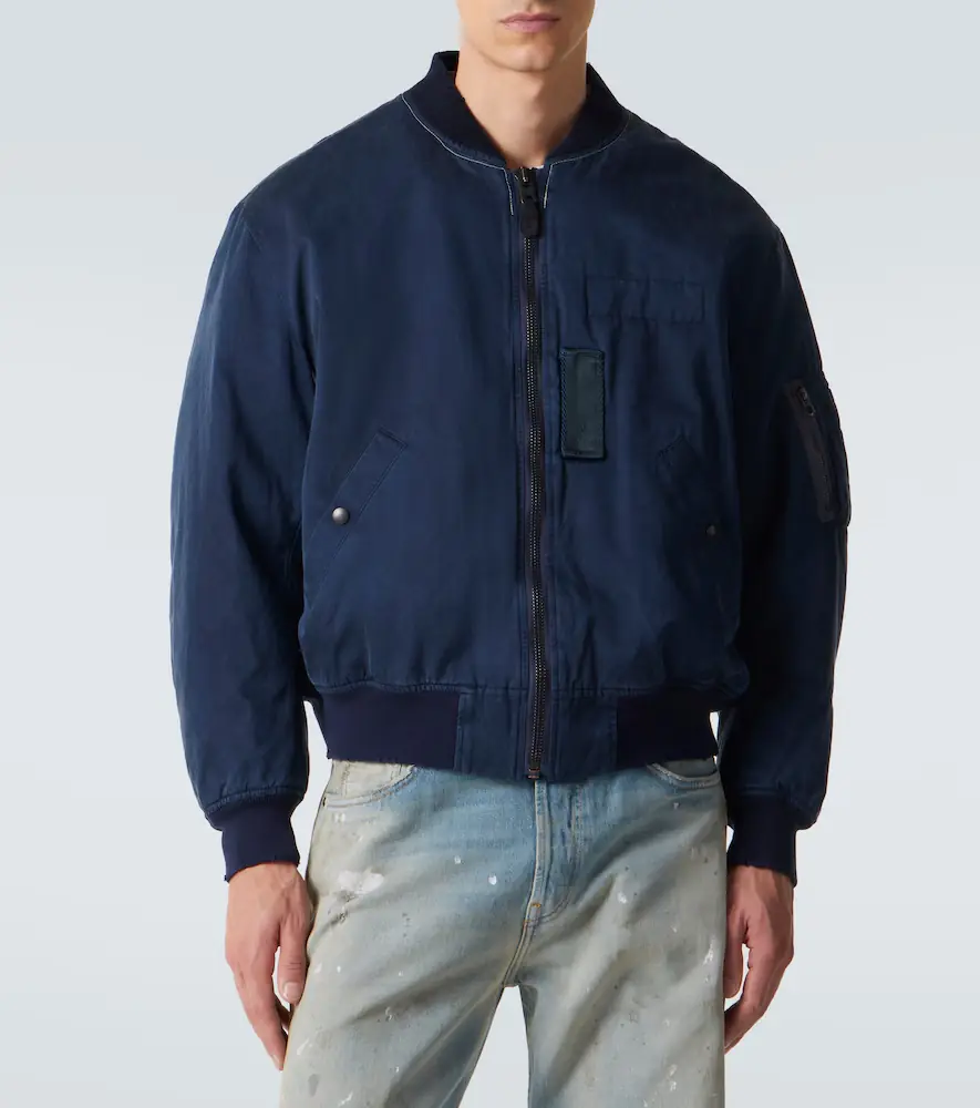 A.PRESSE A. Presse Vintage silk and cotton bomber jacket | Thumbnail 2 A.PRESSE A. Presse Vintage silk and cotton bomber jacket | Thumbnail 2