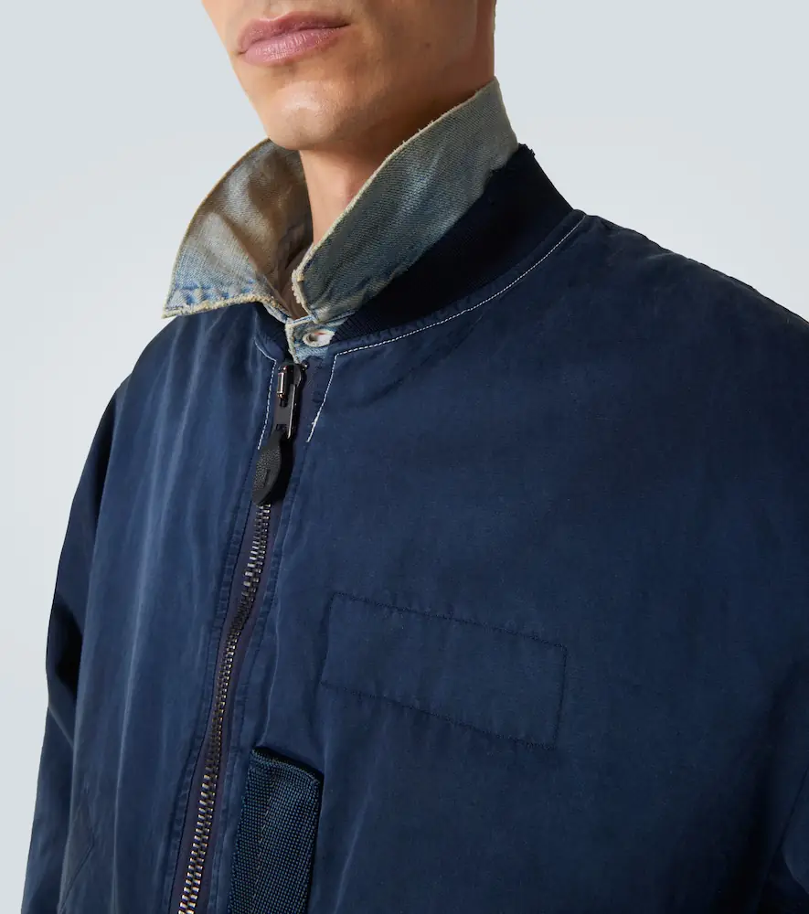 A.PRESSE A. Presse Vintage silk and cotton bomber jacket | Thumbnail 3 A.PRESSE A. Presse Vintage silk and cotton bomber jacket | Thumbnail 3
