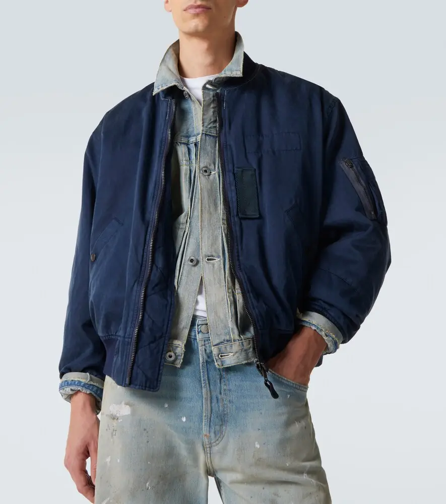 A.PRESSE A. Presse Vintage silk and cotton bomber jacket | Thumbnail 7 A.PRESSE A. Presse Vintage silk and cotton bomber jacket | Thumbnail 7