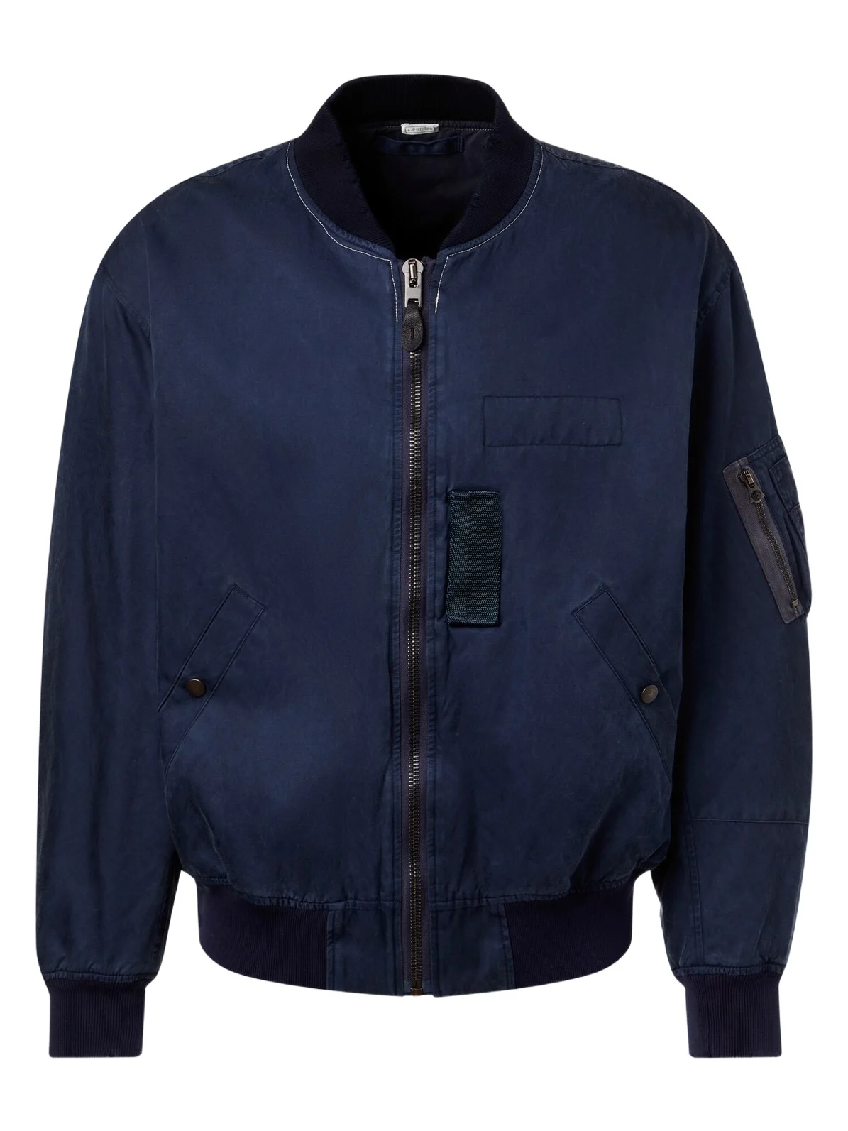 A.PRESSE A. Presse Vintage silk and cotton bomber jacket