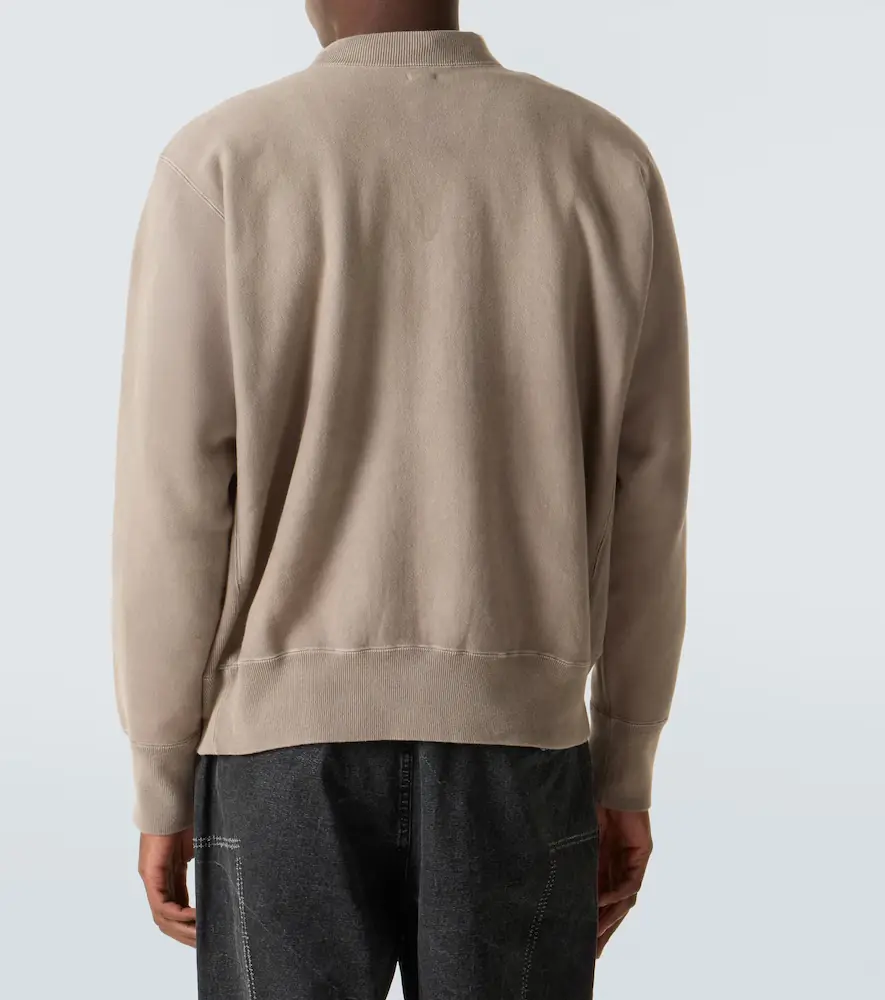 A.PRESSE A. Presse Vintage cotton jersey half-zip sweatshirt | Thumbnail 5 A.PRESSE A. Presse Vintage cotton jersey half-zip sweatshirt | Thumbnail 5