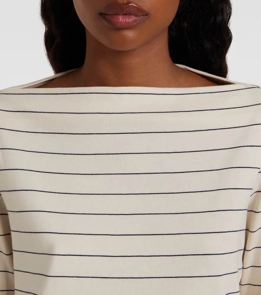 LESET Margo striped cotton jersey T-shirt | Thumbnail 2
