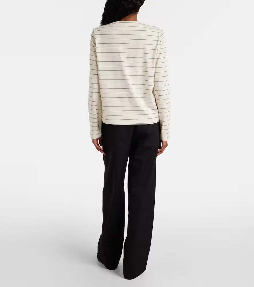 LESET Margo striped cotton jersey T-shirt | Thumbnail 4