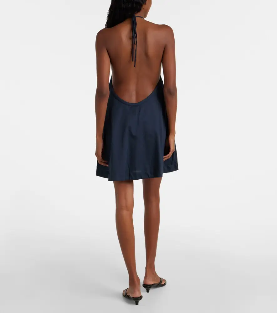 LESET Yoko gathered cotton minidress | Thumbnail 4 LESET Yoko gathered cotton minidress | Thumbnail 4