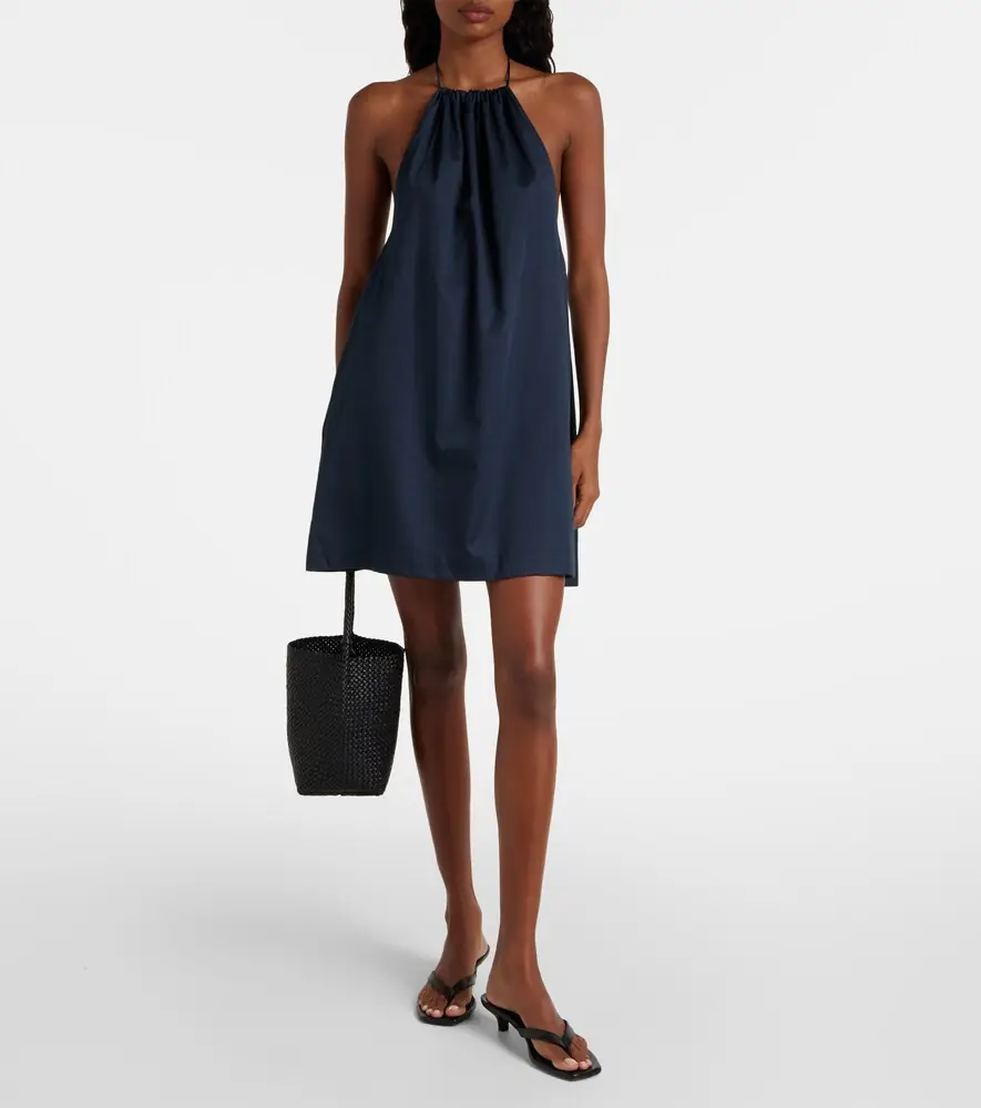 LESET Yoko gathered cotton minidress | Thumbnail 5 LESET Yoko gathered cotton minidress | Thumbnail 5