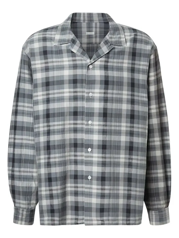 A. Presse Checked silk and linen shirt A. Presse Checked silk and linen shirt