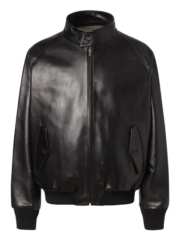 A. Presse Leather bomber jacket A. Presse Leather bomber jacket