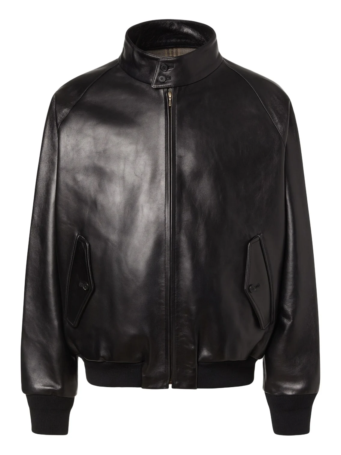 A.PRESSE A. Presse Leather bomber jacket