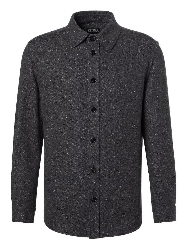 Cashmere and silk overshirt Cashmere and silk overshirt