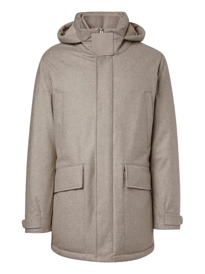 Wool down jacket