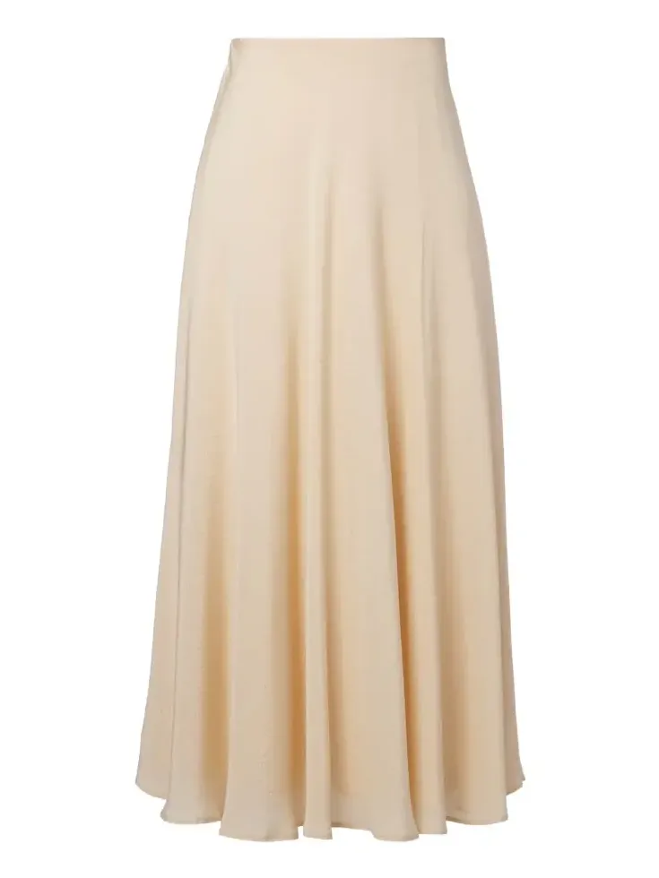 Loro Piana Erika silk midi skirt