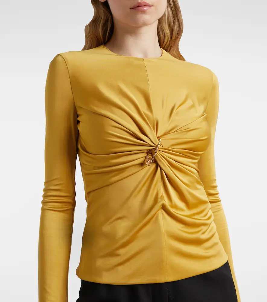 Versace Safety Pin jersey top | Thumbnail 4 Versace Safety Pin jersey top | Thumbnail 4