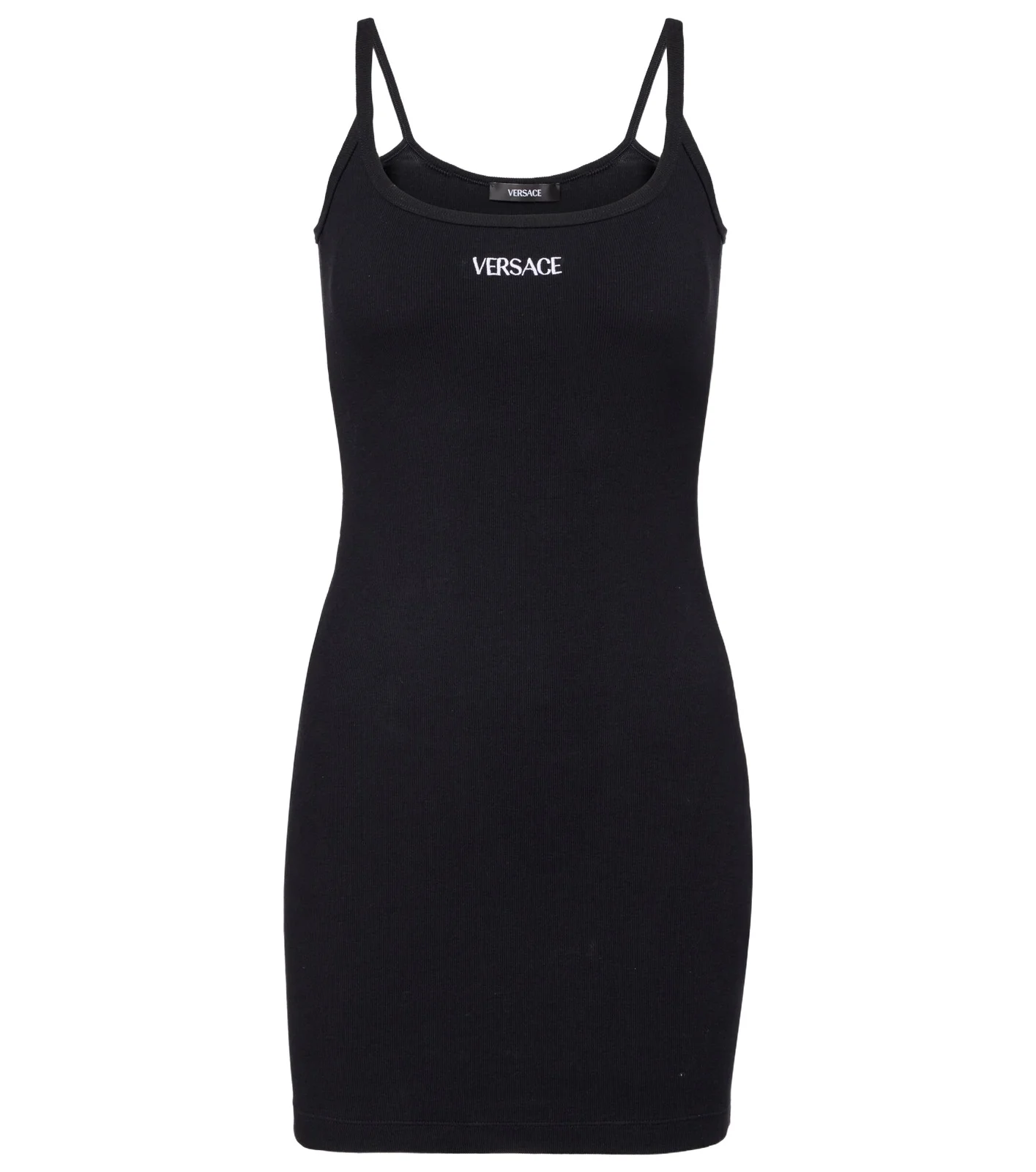 Logo cotton-blend minidress