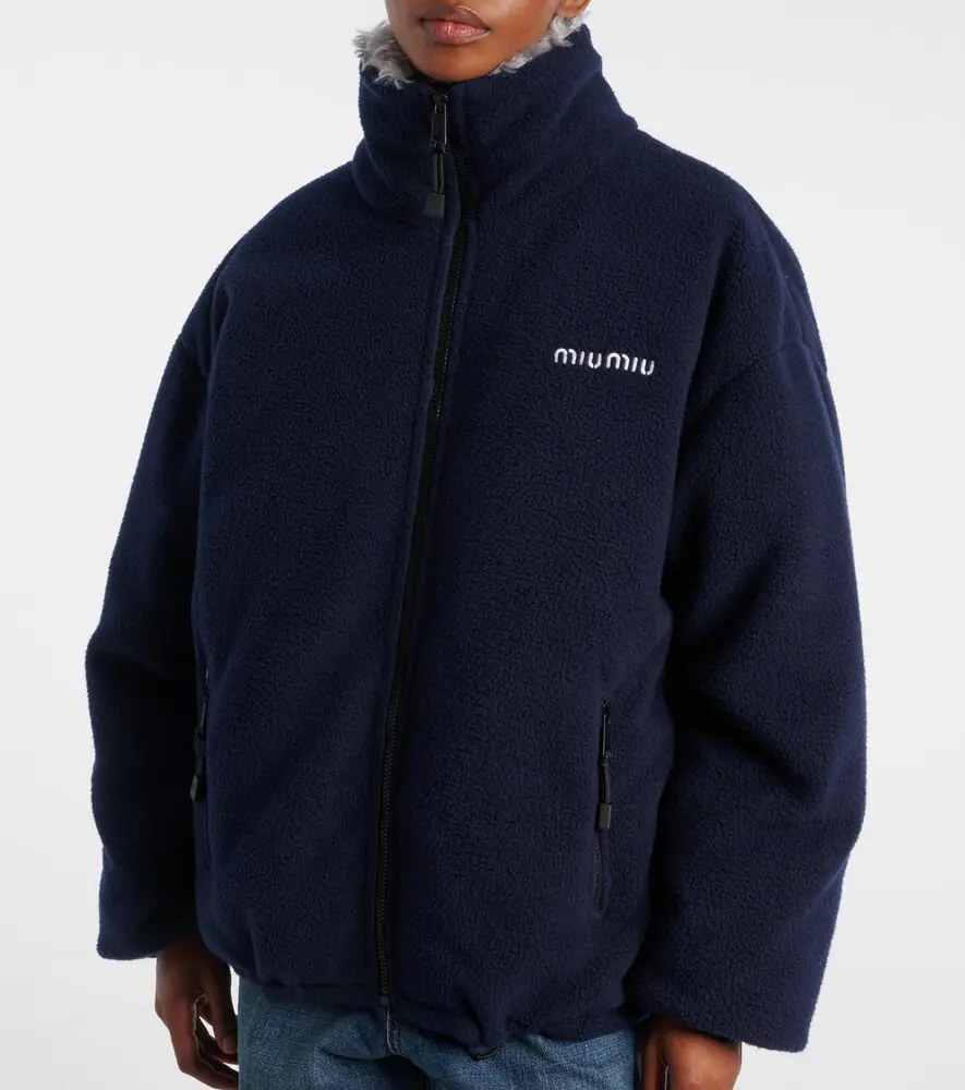 Miu Miu Down-filled fleece jacket | Thumbnail 6 Miu Miu Down-filled fleece jacket | Thumbnail 6