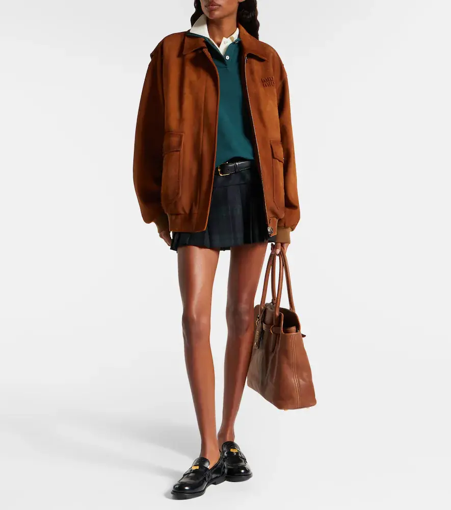 Miu Miu Plaid virgin wool twill miniskirt | Thumbnail 2