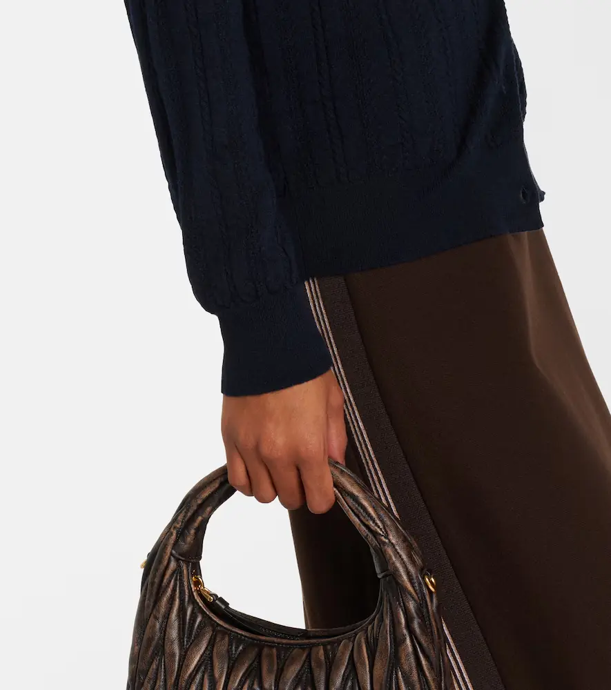Miu Miu Open-knit cashmere cardigan | Thumbnail 2 Miu Miu Open-knit cashmere cardigan | Thumbnail 2