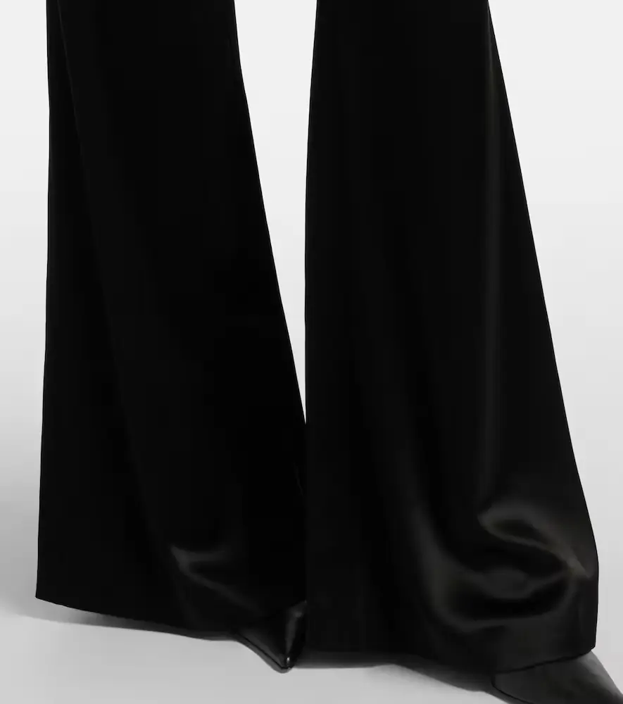 Galvan Julianne high-rise satin flared pants | Thumbnail 5 Galvan Julianne high-rise satin flared pants | Thumbnail 5