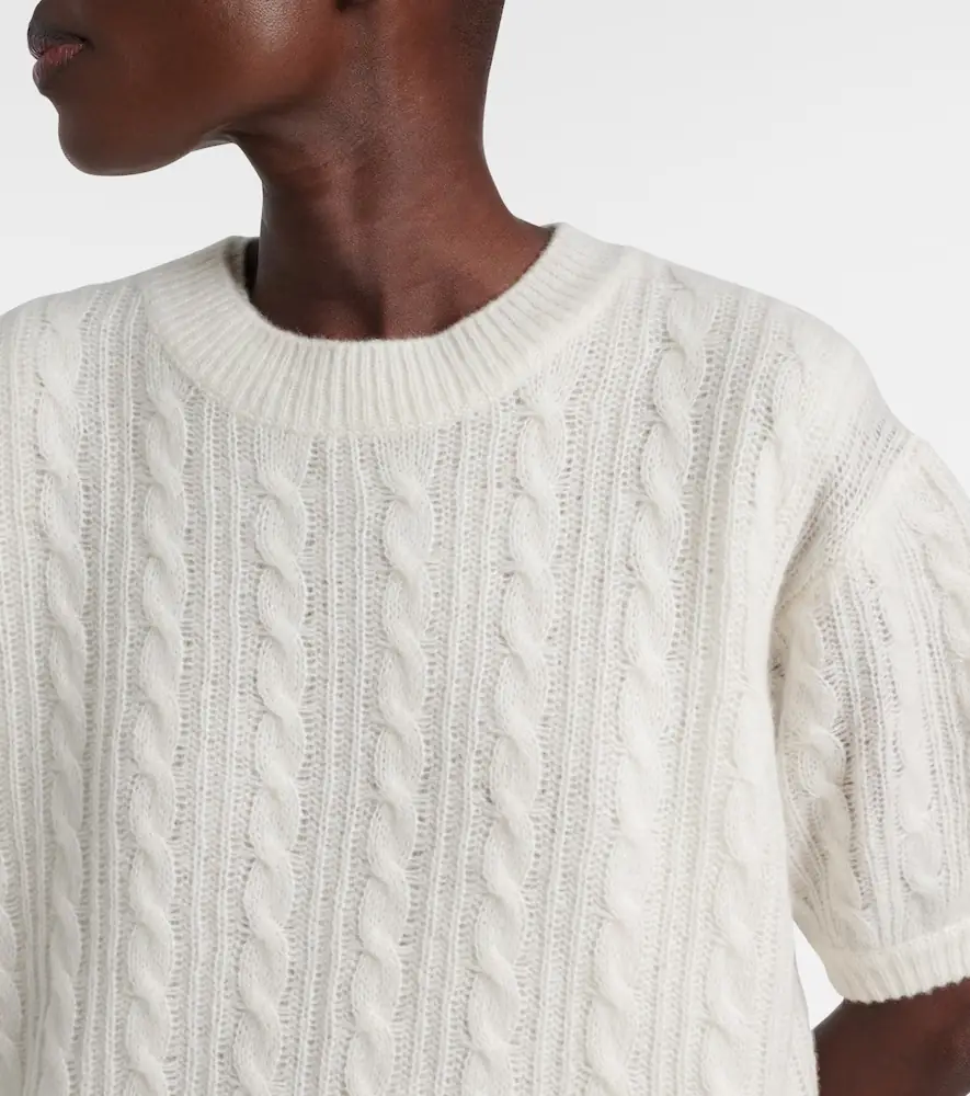 Lisa Yang Kenzie cable-knit cashmere and silk sweater | Thumbnail 3 Lisa Yang Kenzie cable-knit cashmere and silk sweater | Thumbnail 3