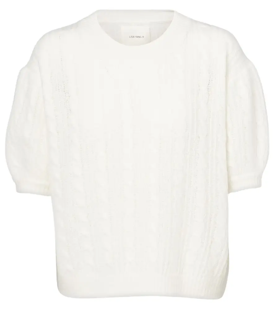 Lisa Yang Kenzie cable-knit cashmere and silk sweater