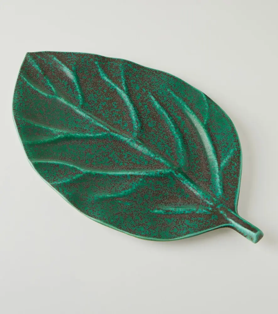 L'Objet Cenote Leaf porcelain platter | Thumbnail 4
