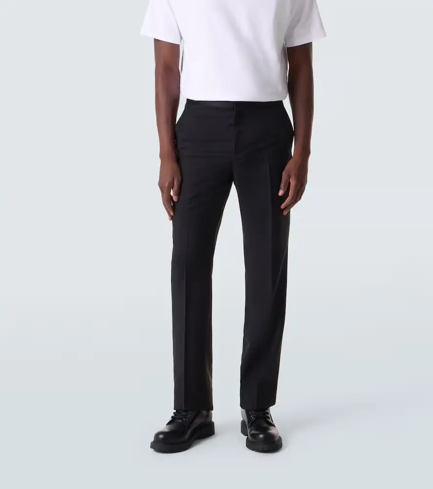 Givenchy Wool and mohair tuxedo pants | Thumbnail 3
