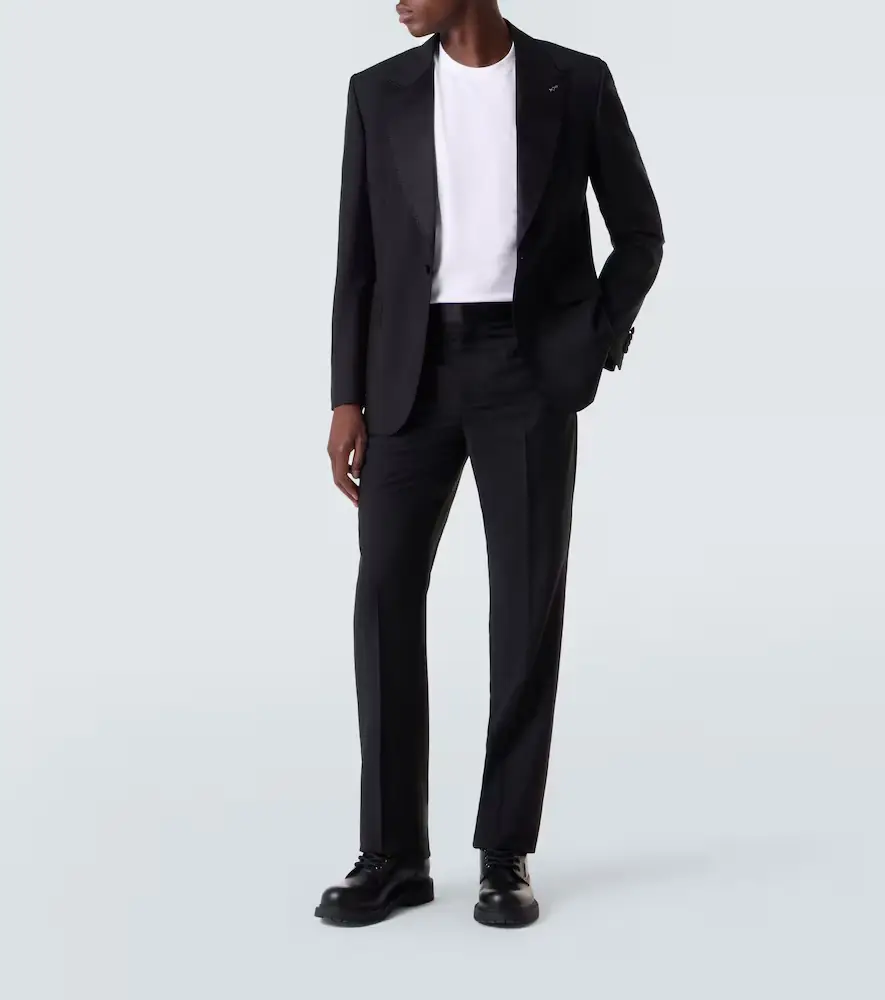 Givenchy Wool and mohair tuxedo pants | Thumbnail 4