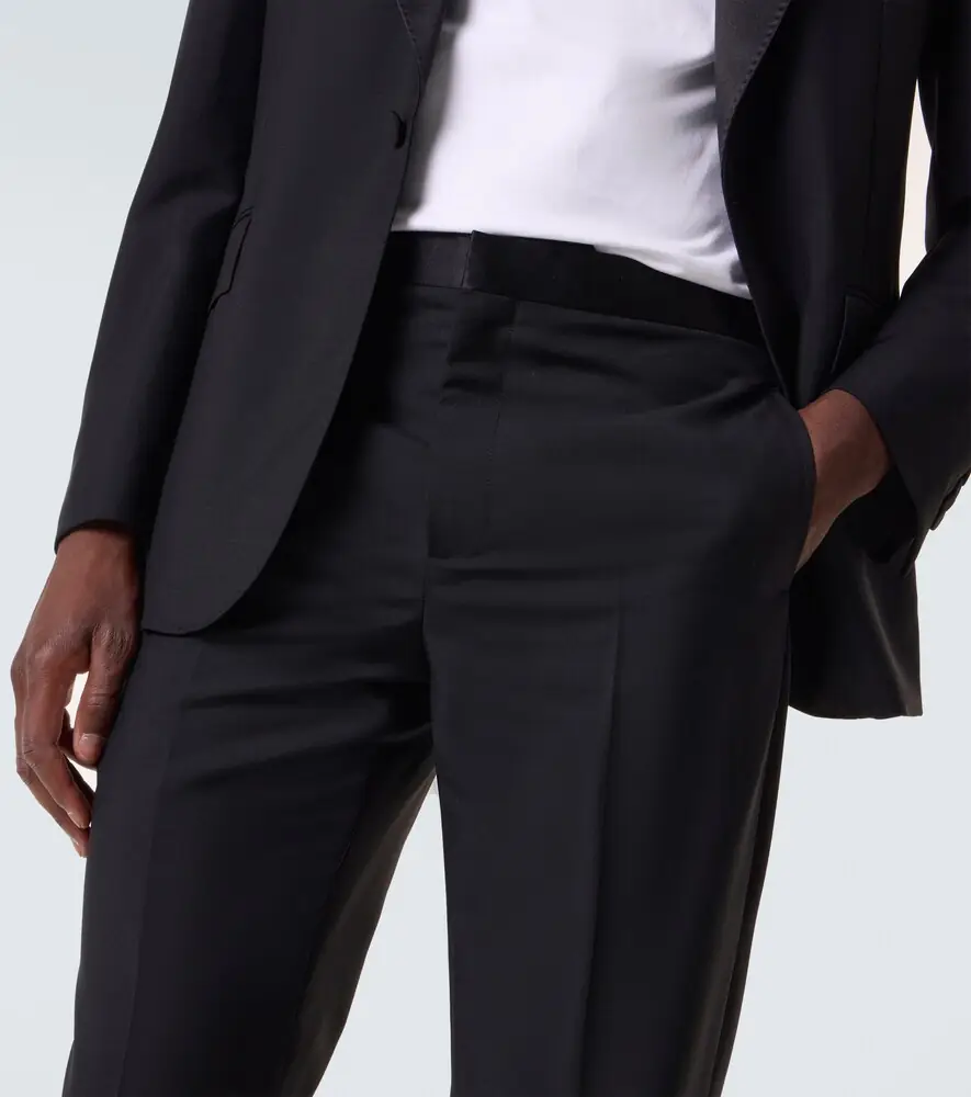 Givenchy Wool and mohair tuxedo pants | Thumbnail 5