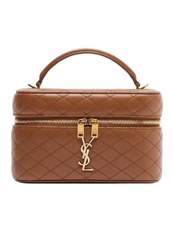 Gaby leather vanity bag