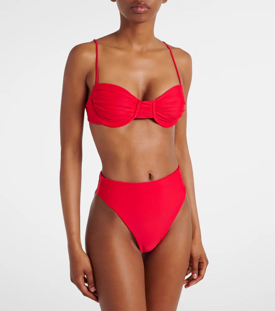 JADE SWIM Mia ruched bikini top | Thumbnail 2