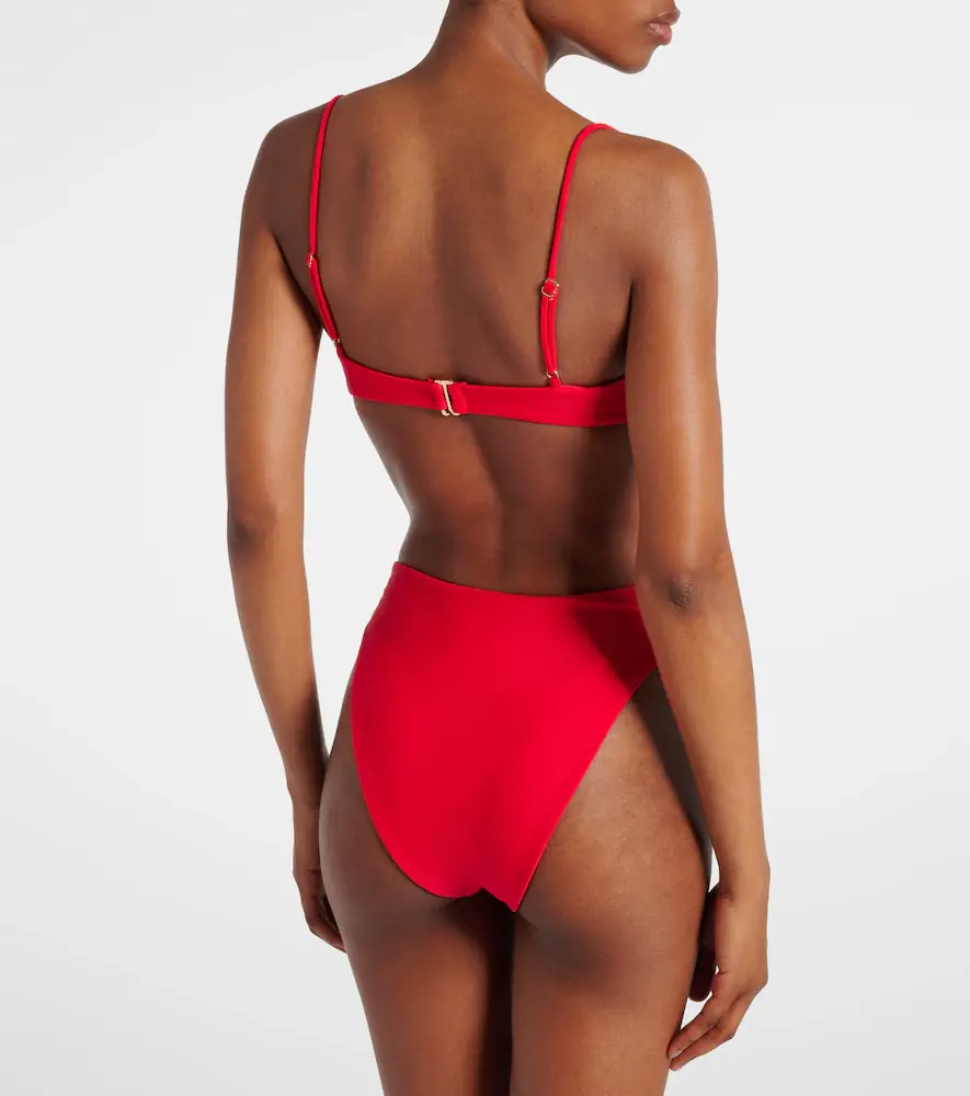 JADE SWIM Mia ruched bikini top | Thumbnail 3